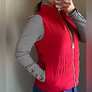 Michael Kors Red puffer vest, Size Small